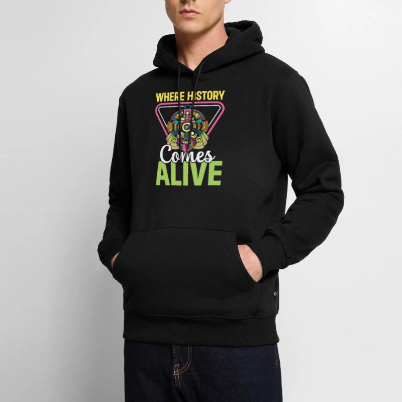 Maya Azteken Mexiko Wo Geschichte lebendig wird Männer Premium Bio Hoodie