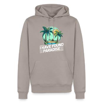 Playa del Carmen Paradise Mexiko Stadt Urlaub - Männer Premium Bio Hoodie - Taupe - Vorne - Nico (187cm)