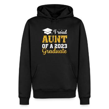 Proud Aunt Graduates 2023 Graduation - Men’s Premium Organic Hoodie - black - Front - Nico (187cm)