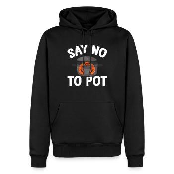 Hummer essen Meeresfrüchte Schalentiere - Männer Premium Bio Hoodie - Schwarz - Vorne - Nico (187cm)