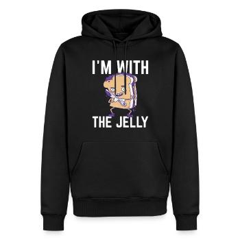 Erdnussbutter und Marmelade Fan - Männer Premium Bio Hoodie - Schwarz - Vorne - Nico (187cm)