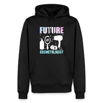 Zukünftige Kosmetikerin Friseurin Make Up Artist - Männer Premium Bio Hoodie - Schwarz - Vorne - Nico (187cm)