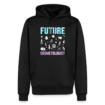 Zukünftige Kosmetikerin Friseurin Make Up Artist - Männer Premium Bio Hoodie - Schwarz - Vorne - Nico (187cm)