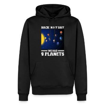 Planeten Sonnensystem Univerum Weltall - Männer Premium Bio Hoodie - Schwarz - Vorne - Nico (187cm)