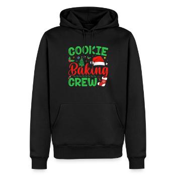 Christmas Bakery Team Cookie Baking Cookies - Men’s Premium Organic Hoodie - black - Front - Nico (187cm)