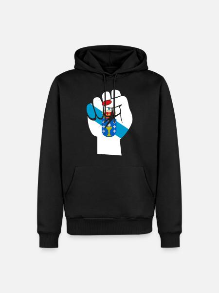 Galicia, Galician Flag, bandeira do orgullo - Men’s Premium Organic Hoodie - black