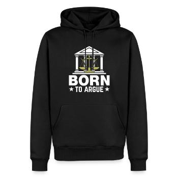 Rechtsanwalt Anwalt Jura Outfits - Männer Premium Bio Hoodie - Schwarz - Vorne - Nico (187cm)