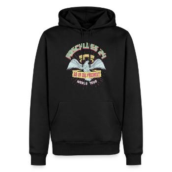 Abschluss 24 - Ab in die Freiheit - Männer Premium Bio Hoodie - Schwarz - Vorne - Nico (187cm)