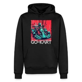Go Kart - Männer Premium Bio Hoodie - Schwarz - Vorne - Nico (187cm)
