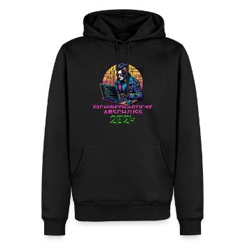 Fachinformatiker Abschluss Softwareentwickler Code - Männer Premium Bio Hoodie - Schwarz - Vorne - Nico (187cm)