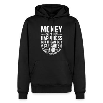 Mechaniker KFZ Tuner Autoliebe - Männer Premium Bio Hoodie - Schwarz - Vorne - Nico (187cm)