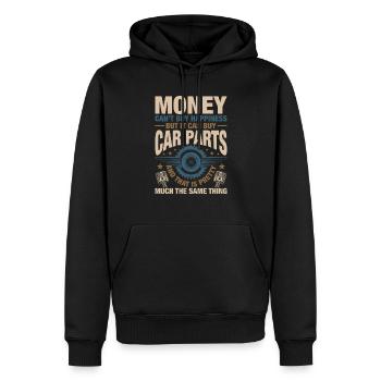 Mechaniker KFZ Tuner Autoliebe - Männer Premium Bio Hoodie - Schwarz - Vorne - Nico (187cm)