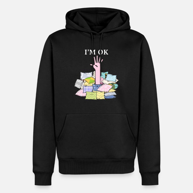 Couture, couture, couture, courtepointe - Sweat à capuche Premium bio Homme - noir