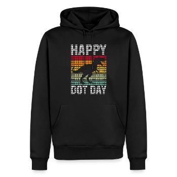 International Colorful Dots Day - Men’s Premium Organic Hoodie - black - Front - Nico (187cm)