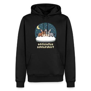 Offizielles Schlafshirt Esel - Männer Premium Bio Hoodie - Schwarz - Vorne - Nico (187cm)