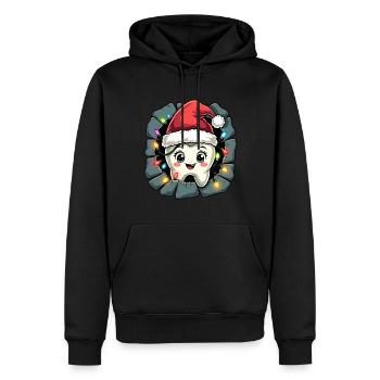 Weihnachtsoutfit zahnarzt Weihnachts zahn - Männer Premium Bio Hoodie - Schwarz - Vorne - Nico (187cm)