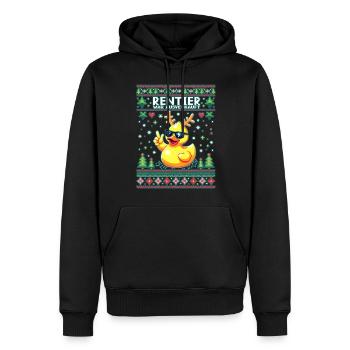 Rentier war ausverkauft Lustiges Weihnachten Elch - Männer Premium Bio Hoodie - Schwarz - Vorne - Nico (187cm)