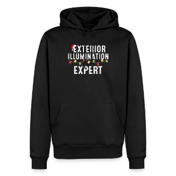 Christmas Expert for Christmas Lights - Men’s Premium Organic Hoodie - black - Front - Nico (187cm)