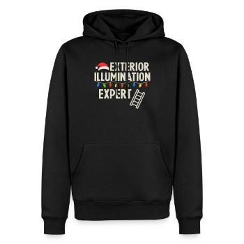 Christmas Expert for Christmas Lights - Men’s Premium Organic Hoodie - black - Front - Nico (187cm)