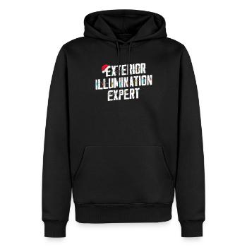 Christmas Expert for Christmas Lights - Men’s Premium Organic Hoodie - black - Front - Nico (187cm)