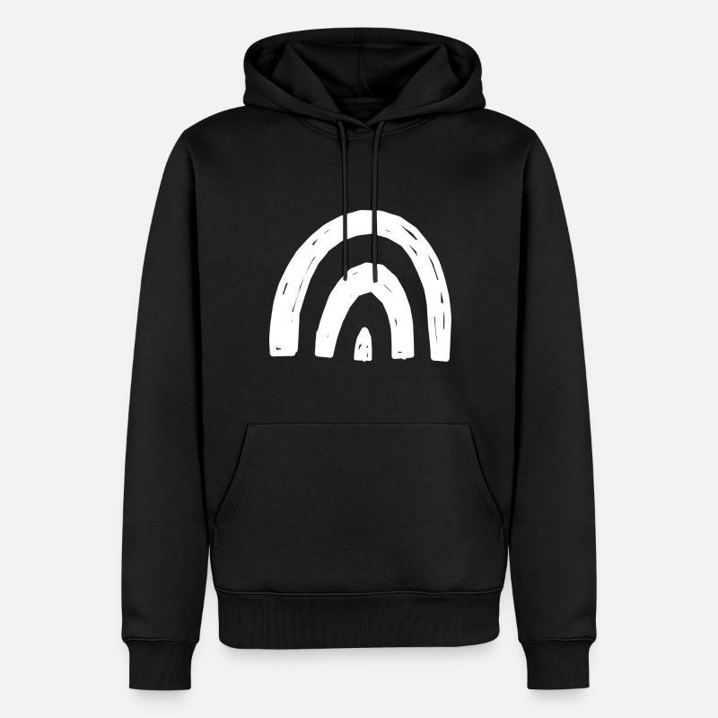 Bogen Brücke Selber Gestalten Geschenk - Männer Premium Bio Hoodie - Schwarz