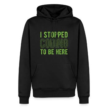Software Ingenieur Informatiker Programmierer - Männer Premium Bio Hoodie - Schwarz - Vorne - Nico (187cm)