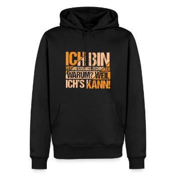 Vermessungstechniker Vermessung - Männer Premium Bio Hoodie - Schwarz - Vorne - Nico (187cm)