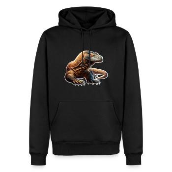 Komodo Dragon - Männer Premium Bio Hoodie - Schwarz - Vorne - Nico (187cm)