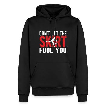 Tennisplatz Spruch Für Tennis - Männer Premium Bio Hoodie - Schwarz - Vorne - Nico (187cm)