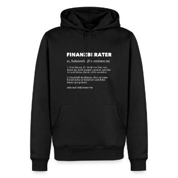 Finanzberater Finanzberaterin Finanzen Buchhalter - Männer Premium Bio Hoodie - Schwarz - Vorne - Nico (187cm)
