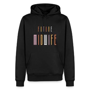 Zukünftige Hebamme, Krankenschwester, Krankenpflegestudentin, Absolventin - Männer Premium Bio Hoodie - Schwarz - Vorne - Nico (187cm)