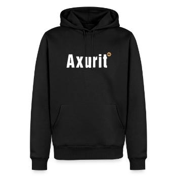OBV - Axurit! - Männer Premium Bio Hoodie - Schwarz - Vorne - Nico (187cm)