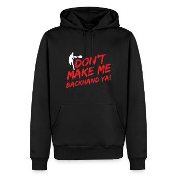 Tennisplatz Spruch Für Tennis - Männer Premium Bio Hoodie - Schwarz - Vorne - Nico (187cm)