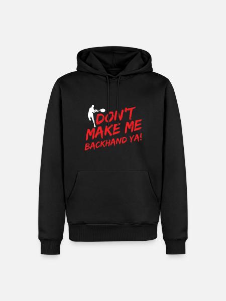 Tennisplatz Spruch Für Tennis - Männer Premium Bio Hoodie - Schwarz