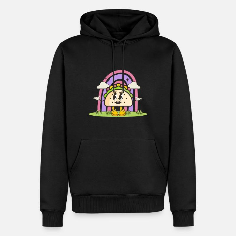 Taco - Männer Premium Bio Hoodie - Schwarz