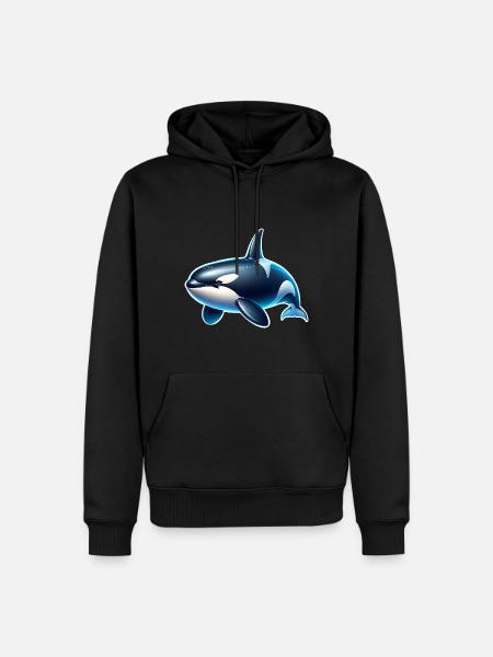 Orca Killer Whale - Men’s Premium Organic Hoodie - black