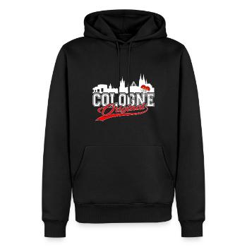 Cologne Original - Kölner Original Kölle - Männer Premium Bio Hoodie - Schwarz - Vorne - Nico (187cm)