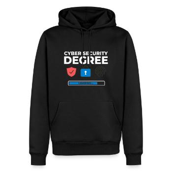 Informations sur la cybersécurité Ordinateur Sicherheit - Sweat à capuche Premium bio Homme - noir - Devant - Nico (187cm)