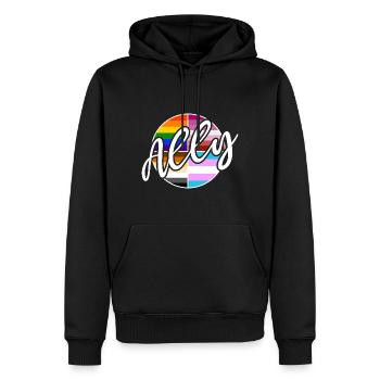 Ally - LGBTIQ Queer Gay Pride CSD Verbündetenschaf - Männer Premium Bio Hoodie - Schwarz - Vorne - Nico (187cm)