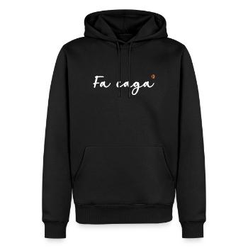 Catalan - Fa caga 2 – par OBV - Sweat à capuche Premium bio Homme - noir - Devant - Nico (187cm)
