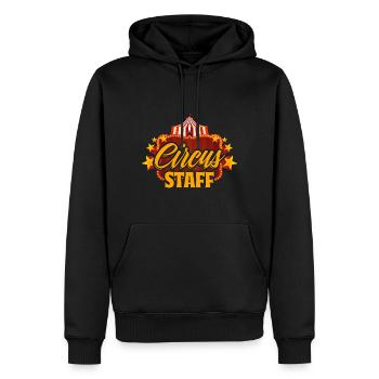 Personnel de cirque Super fête d’événement de cirque pour un - Sweat à capuche Premium bio Homme - noir - Devant - Nico (187cm)