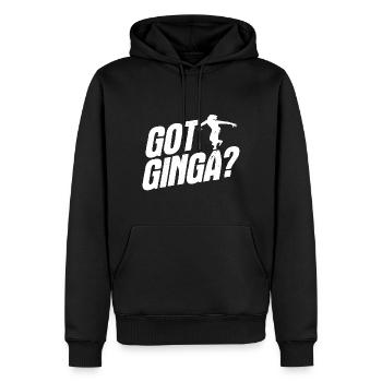 Capoeira - Männer Premium Bio Hoodie - Schwarz - Vorne - Nico (187cm)