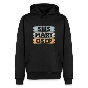 Vintage Sus Mary Osep Pinoy Expression For - Männer Premium Bio Hoodie - Schwarz - Vorne - Nico (187cm)