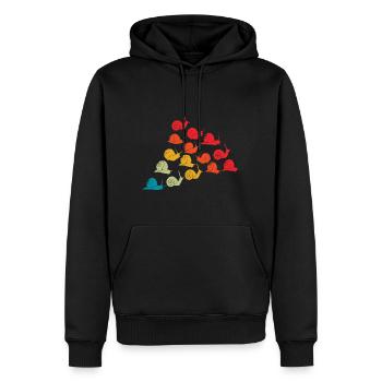 Schneckenliebhaber Arten Von Schnecken Besitzer - Männer Premium Bio Hoodie - Schwarz - Vorne - Nico (187cm)