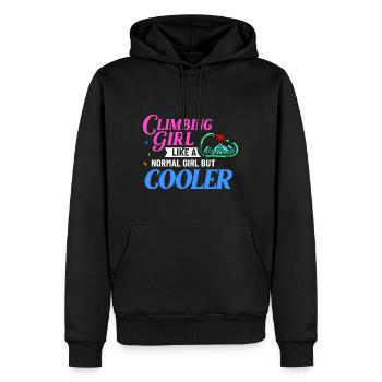 Felsklettern Klettern Indoor Bouldern Mädchen Wand - Männer Premium Bio Hoodie - Schwarz - Vorne - Nico (187cm)