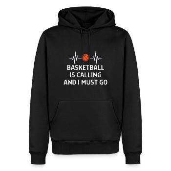 Basketball Spieler Basketballer Sprüche Geschenk - Männer Premium Bio Hoodie - Schwarz - Vorne - Nico (187cm)