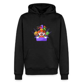 Clown Karneval Fasching Kostüm Umzug Feiern Narr - Männer Premium Bio Hoodie - Schwarz - Vorne - Nico (187cm)