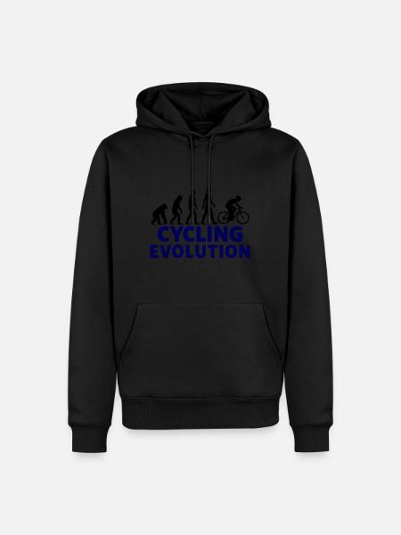 Cycling Evolution Sport Motif - Men’s Premium Organic Hoodie - 