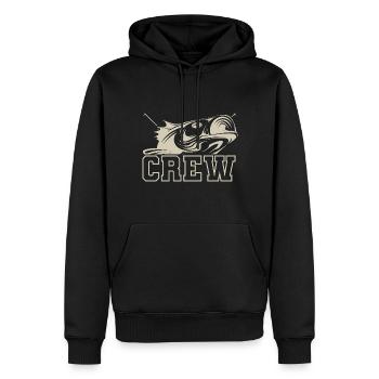 Pêcheur à la ligne Équipage de pêche - Sweat à capuche Premium bio Homme - noir - Devant - Nico (187cm)