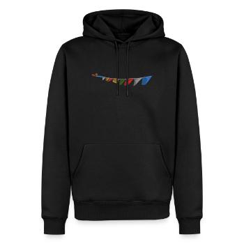 prayer simple no pole - Männer Premium Bio Hoodie - Schwarz - Vorne - Nico (187cm)
